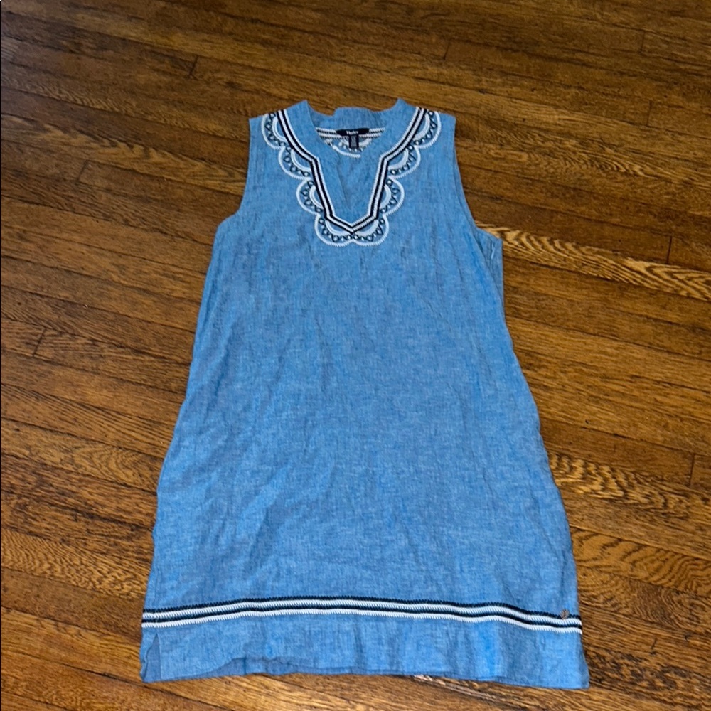 Hatley Blue Sleeveless Mini Dress